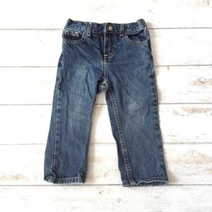 Sonoma 24m Girls Dark Wash Denim Jeans Kids Baby Toddler Pants Elastic Waist